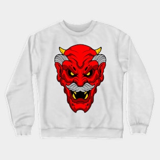 old oni mask Crewneck Sweatshirt